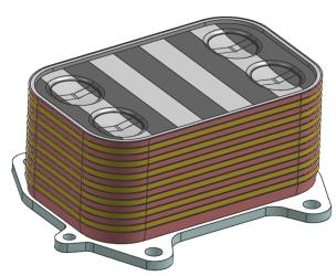 03L117021C oil cooler for vw