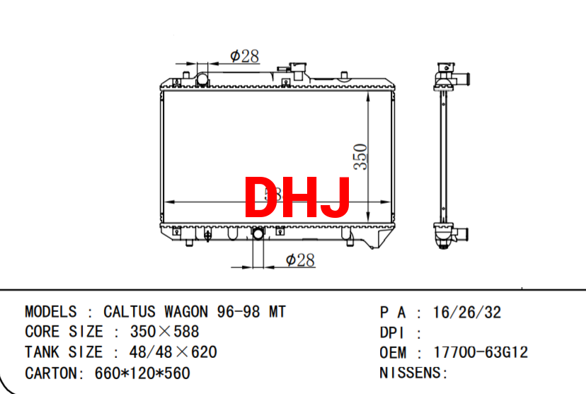 17700-63G12 SUZUKI CALTUS WAGON 96-98 MT