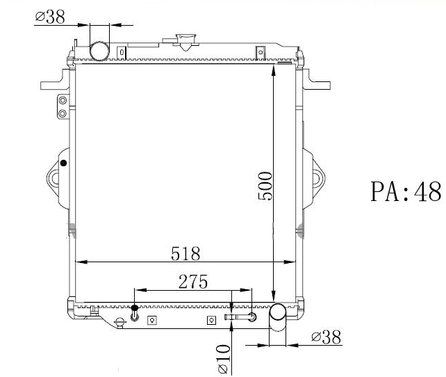 Toyota LAND CRUISER RADIATOR OEM 16400-17310