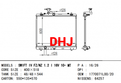 SUZUKI SWIFT radiator 1770071L10 1770071L00 1770071L20