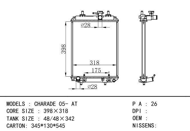  Car Radiator for DAIHATSU  /