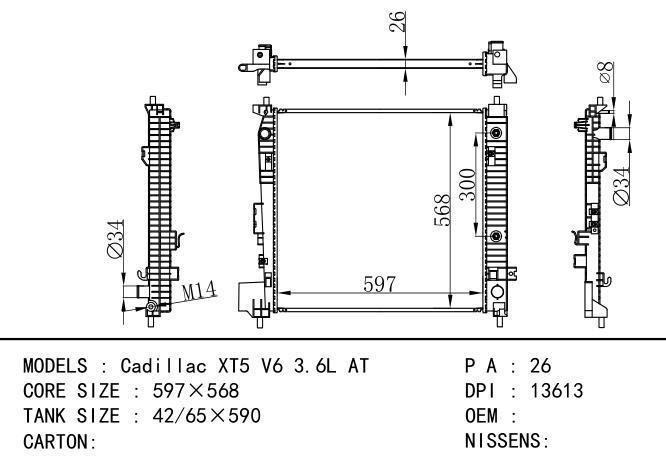  Car Radiator for  GM,DODGE