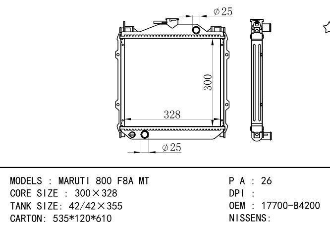 17700-84200 Car Radiator for TATA TATA  M