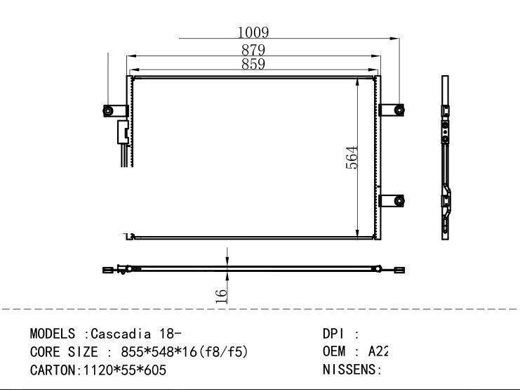 A2272870000 Condenser for NORTH AMERICA Cascad ia 18