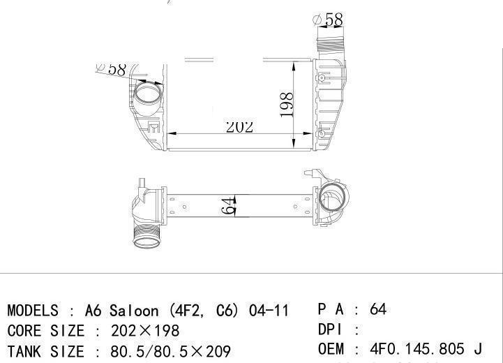 4F0145805AD/4F0.145.805 AA/4F0.145.805 J/4F0.145.805 S/4F0.145.805 M car Intercoo