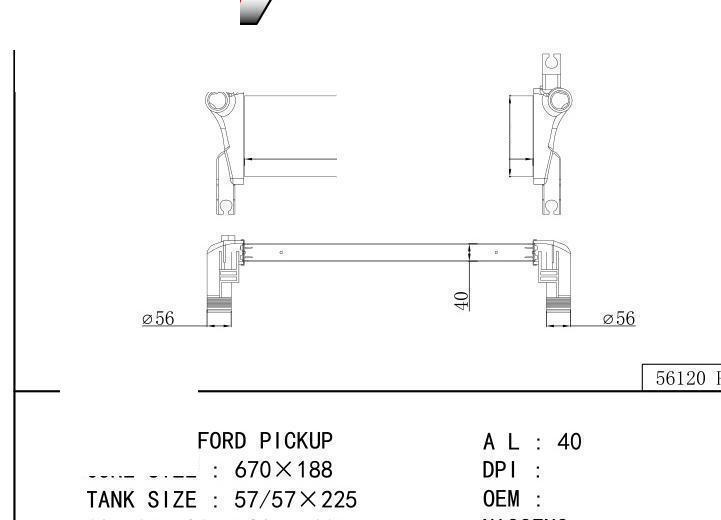  car Intercooler for FORD FORD RANGER (TKE) 2.2 TDCI 2011