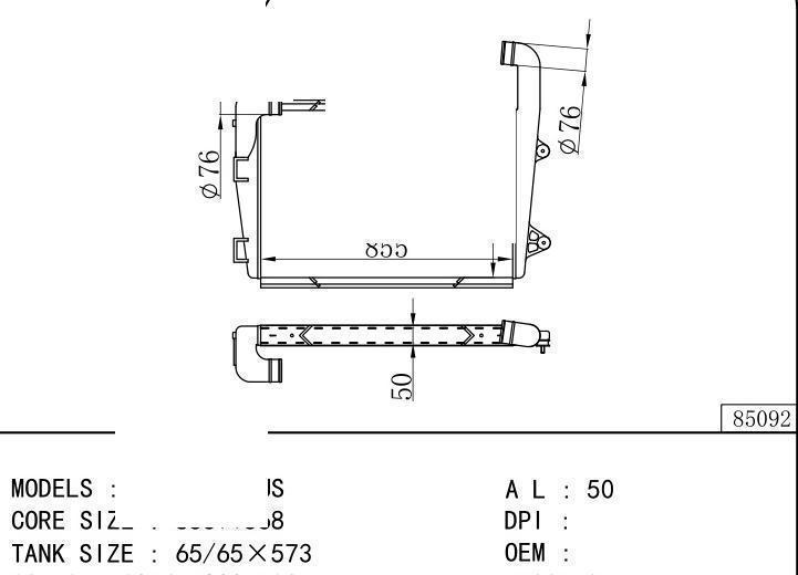  car Intercooler for HYUNDAI HYUNDAI BUS
