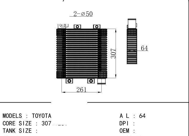  car Intercooler for TOYOTA TOYOTA PICKUP