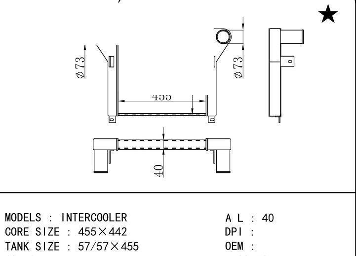  car Intercooler for FREIGHTLINER INTERCOOLER